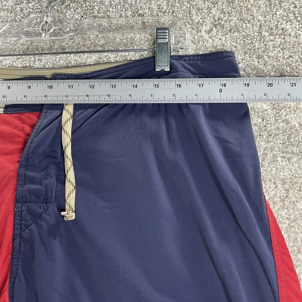Patagonia Minimalist Wavefarer Board Shorts Men's‎ 34 Blue Red